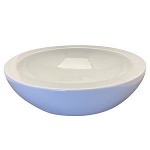 Round White Bret Bortner 2002 Minimalist Salad Bowl Modern Design